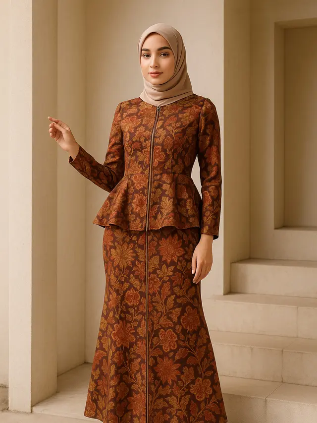 Model Dress Resleting Depan Elegan