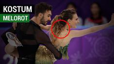 Berita video insiden kostum melorot yang dialami atlet cantik ice skating Prancis, Gabriella Papadakis, pada olimpiade Musim Dingin Pyeongchang, Korea Selatan, Senin (19/2/2018).