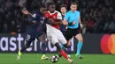 Les Parisiens sempat tertinggal pada babak pertama melalui gol Maghnes Akliouche (45'). (AFP/Thomas Samson)