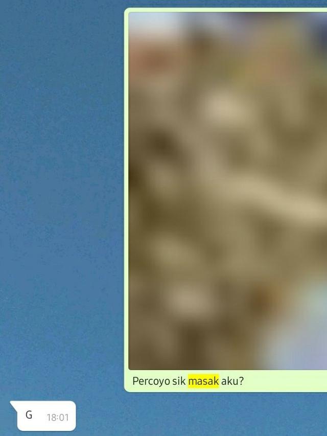 6 Potret Chat Reaksi Pacar saat Pamer Masakan Ini Responnya Bikin Gemas