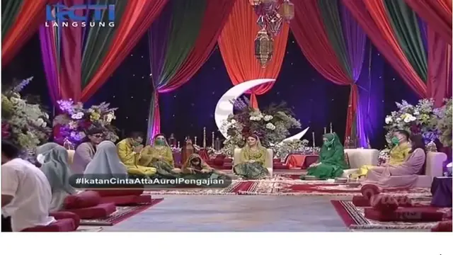 Pengajian Aurel Hermansyah (tangkapan layar: RCTI)