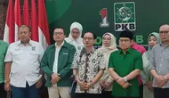 DPP PKB menyikapi putusan MK yang menolak seluruh gugatan sengketa Pilpres 2024 dari pasangan capres-cawapres nomor urut 1 Anies Baswedan-Muhaimin Iskandar. (Merdeka.com)