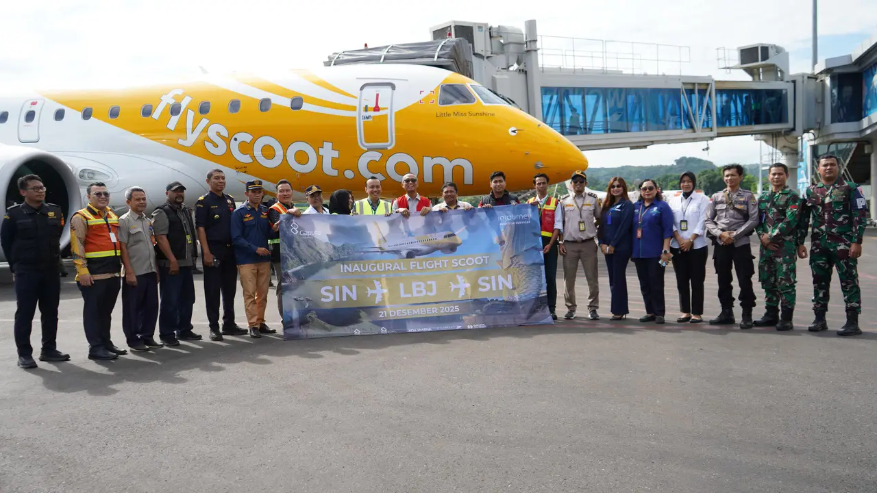 Scoot Resmi Layani Rute Singapura - Labuan Bajo, Diangkut dengan Pesawat Embraer E190-E2