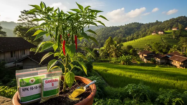 cara menanam cabe di pot agar tumbuh subur
