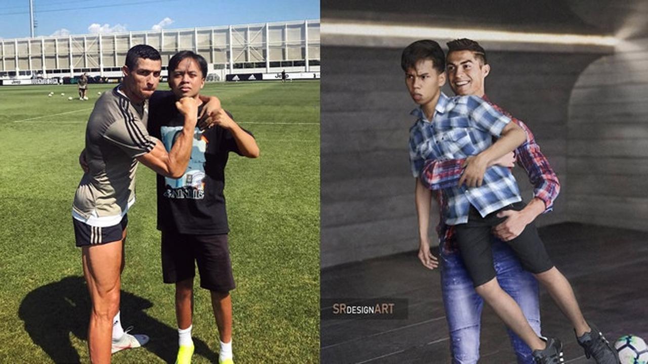 Bak Sahabat Dekat, 6 Editan Foto Bareng Cristiano Ronaldo Ini Kocak