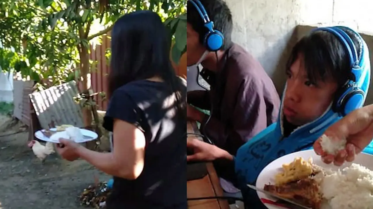 Kecanduan Main Gim, Ibu Ini Sampai Rela Suapi Putranya Makan di Warnet
