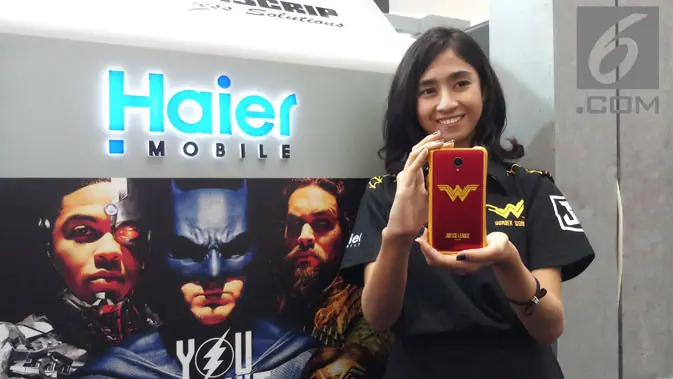 Haier G7 edisi Justice League Wonder Woman (Liputan6.com/ Agustin Setyo W)