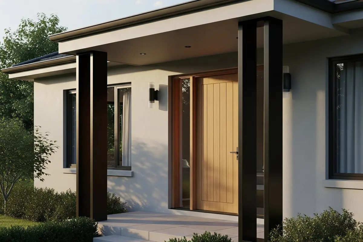 Model Teras 2 Tiang Rumah Sederhana