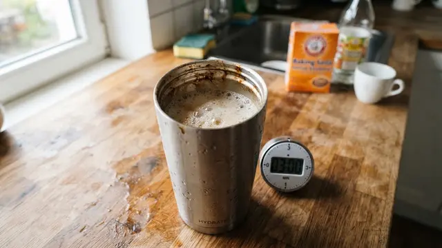 9 Cara Menghilangkan Bekas Kopi atau Teh pada Botol Minum