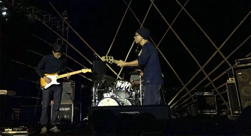 Aksi Tohpati Bertiga di perhelatan Senggigi Sunset Jazz 2017. (istimewa)