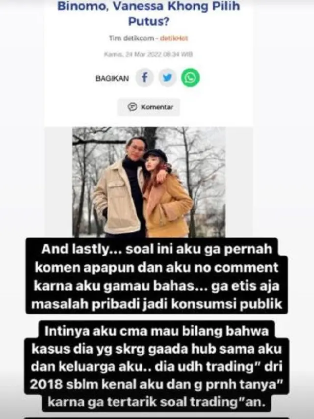Vanessa Khong, kekasih Indra Kenz (Foto: Instagram/@vanessakhongg)