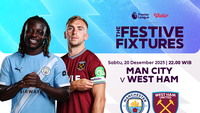 Link Live Streaming Premier League 2025/26: Manchester City vs West Ham Tayang di Vidio