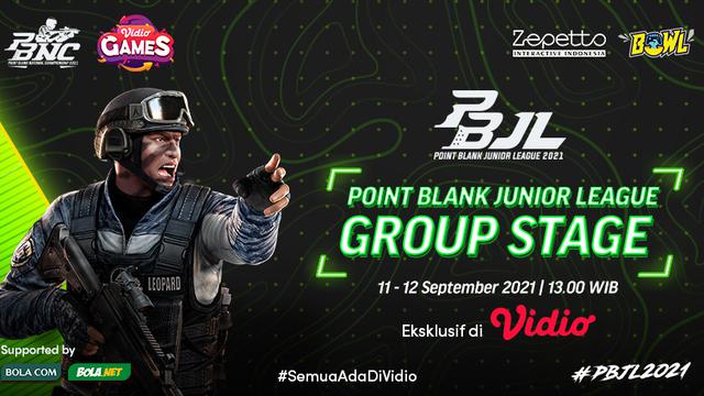 Live Streaming Kompetisi Point Blank Junior League Fase Grup di Vidio, 11-12 September 2021