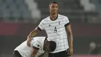 Timnas U-23 Jerman gagal melaju ke perempatfinal cabang sepak bola putra Olimpiade Tokyo 2020 setelah ditahan imbang 1-1 Pantai Gading di partai pamungkas Grup D, Rabu (28/7/2021). Pantai Gading mendampingi Brasil sebagai wakil Grup D yang lolos ke 8 Besar. (Foto: AP/Andre Penner)