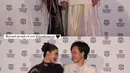 Sentuhan ini menambahkan elemen romantis dan feminin, menciptakan keseimbangan antara kesan maskulin dari material kulit dengan kelembutan ornamen bunga. [@arieltatum].