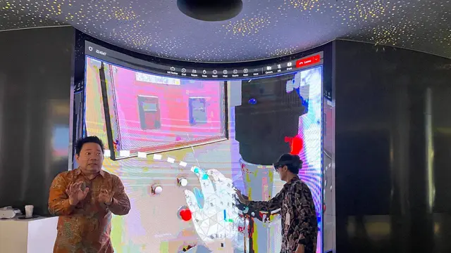 Salah satu teknologi yang dipamerkan di pameran teknologi Indosat MX Center (Liputan6.com/ Agustin Setyo W)