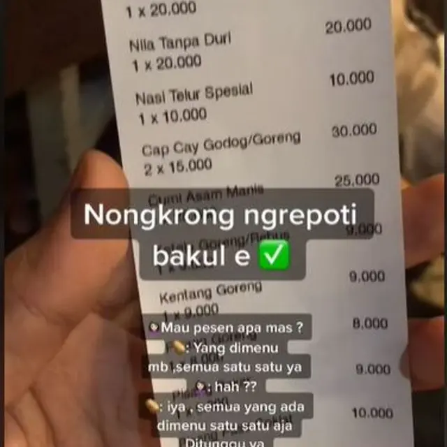 Pria Pesan Semua Menu di Restoran, Harus Bayar Berapa?