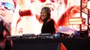 DJ Korea Selatan Peggy Gou tampil di atas panggung Field Day 2022, Victoria Park, London, Inggris, 20 Agustus 2022. Field Day merayakan hari jadinya yang ke-15 dengan kehadiran 50 ribu penggemar musik. (Photo by Alberto Pezzali/Invision/AP)