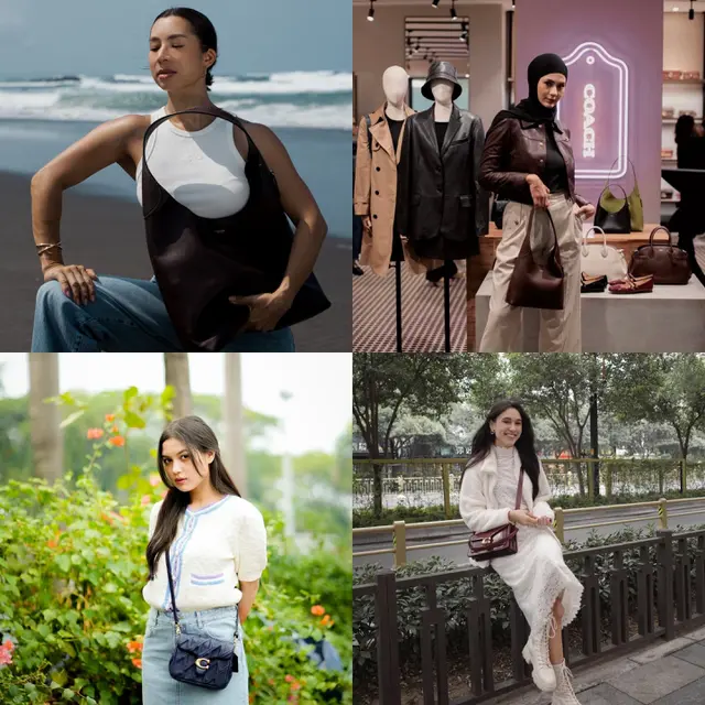 Tengok Gaya Chic dan Memukau Yasmin Napper, Paula Verhoeven, Saskia Chadwick, dan Jennifer Bachdim dengan Koleksi Tas Coach Terbaru (Foto dok : Coach/Kanmo Grouo).