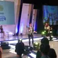 EGTC 2018, Ribuan Mahasiswa di Yogyakarta Dapat Motivasi dari Presenter Indosiar dan SCTV. (Liputan6.com/Switzy Sabandar)