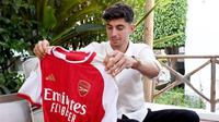 Kai Havertz resmi menjadi pemain Arsenal. (Arsenal)