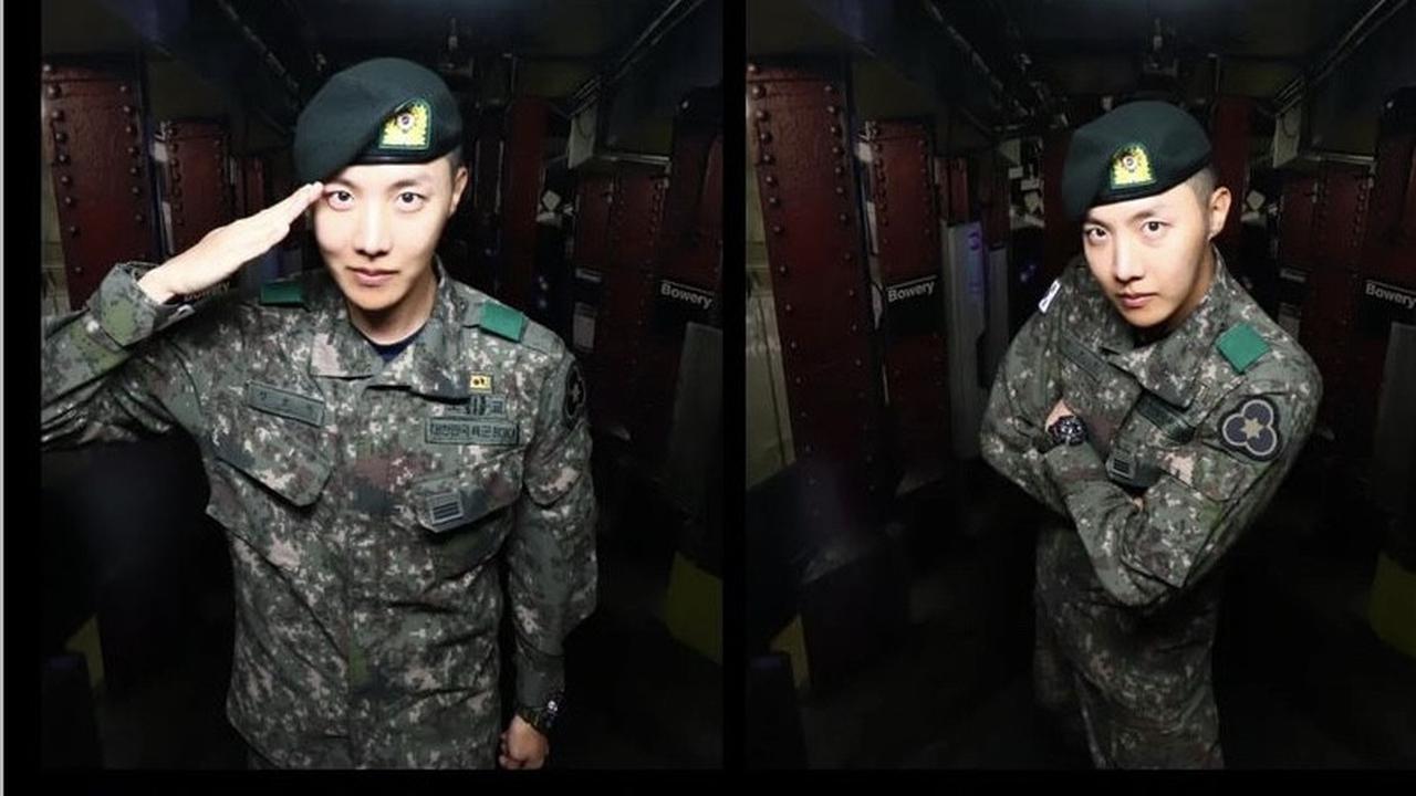 J-Hope memenangkan  kompetisi 'Strong Warrior, Army! Kontes Presentasi'. (Instagram.com/uarmyhope)