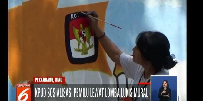 Cara Unik KPUD Riau Sosialisasikan Pemilu 2019