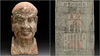Patung-patung antik Buddha sendiri merupakan harta karun yang berharga, tapi temuan uang kertas ini merupakan hal yang unik. (Sumber Mossgreen)