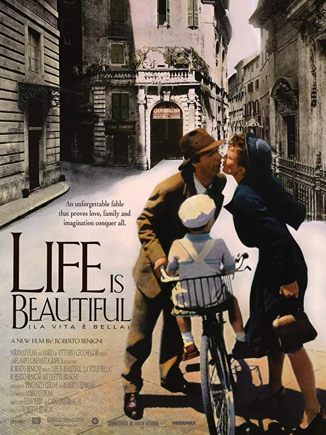 Poster film Life Is Beautiful. (Foto: Dok. IMDb/ Melampo Cinematografica)