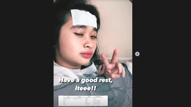 Gritte Agatha Positif Covid-19, Demam Tinggi Hingga 39,4 Derajat. (instagram.com/gritteagathaa)