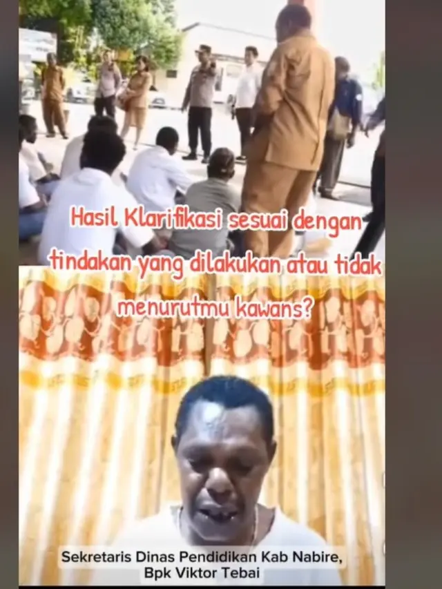 ASN yang Tendang Siswa Demo Tolak Makan Bergizi Gratis di Papua Bikin Video Permintaan Maaf