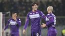 Empat gol Fiorentina ditorehkan oleh Dusan Vlahovic dengan dua gol dan Alfred Duncan serta Ricardo Saponara masing-masing satu gol. (AP/Massimo Paolone)