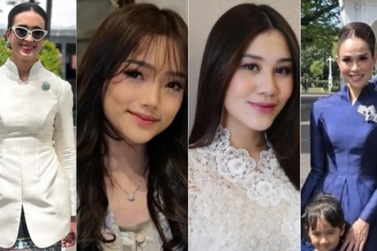 Gaya Artis dan Ibu Pejabat Kenakan Atasan Siluet Kebaya saat Lebaran