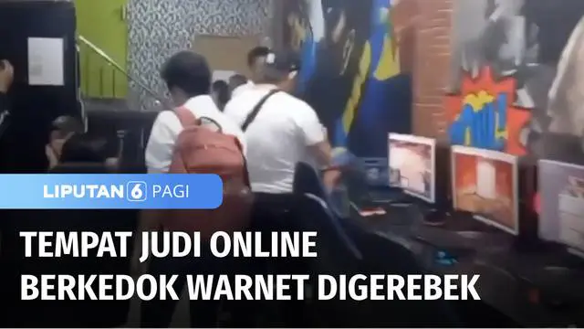 VIDEO: Judi Online Berkedok Warnet di Palembang Digerebek