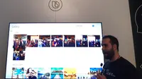 Fitur Bixby yang kini hadir di TV QLED terbaru Samsung di acara First Look, New York, Amerika Serikat. Liputan6.com/Jeko Iqbal Reza