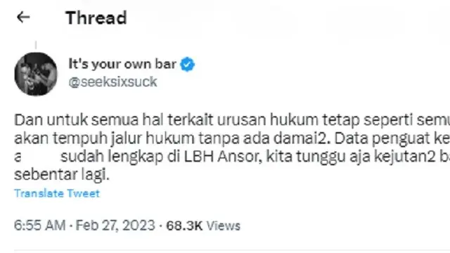 Jonathan Latumahina, ayah David (Foto: Twitter/@seeksixsuck)