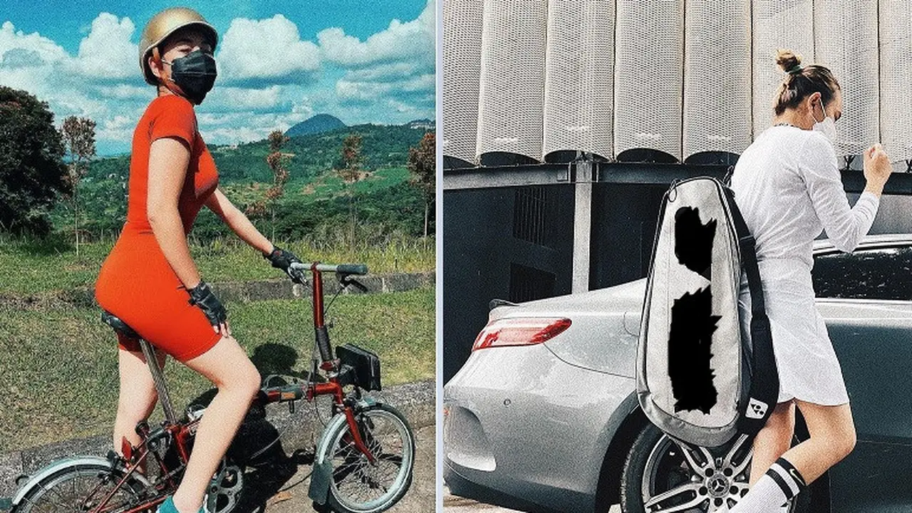 Gaya Amanda Manopo Saat Berolahraga