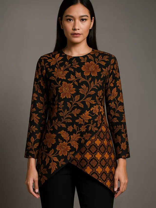 7 Model Baju Batik Lengan Lurus, Simpel tapi Mewah untuk Acara Resmi
