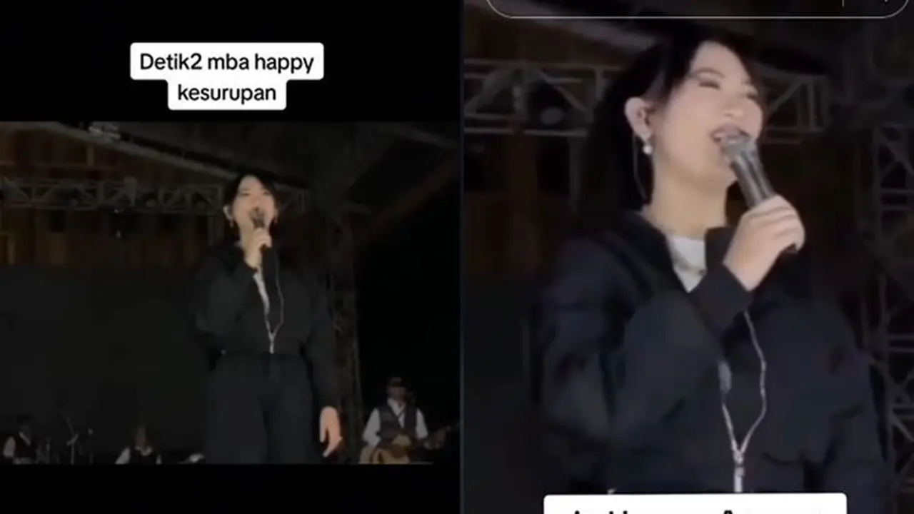 6 Potret Detik-Detik Happy Asmara Kesurupan Saat Manggung, Senyumannya Berbeda