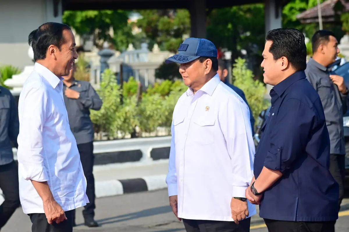 Jokowi, Prabowo dan Erick Thohir