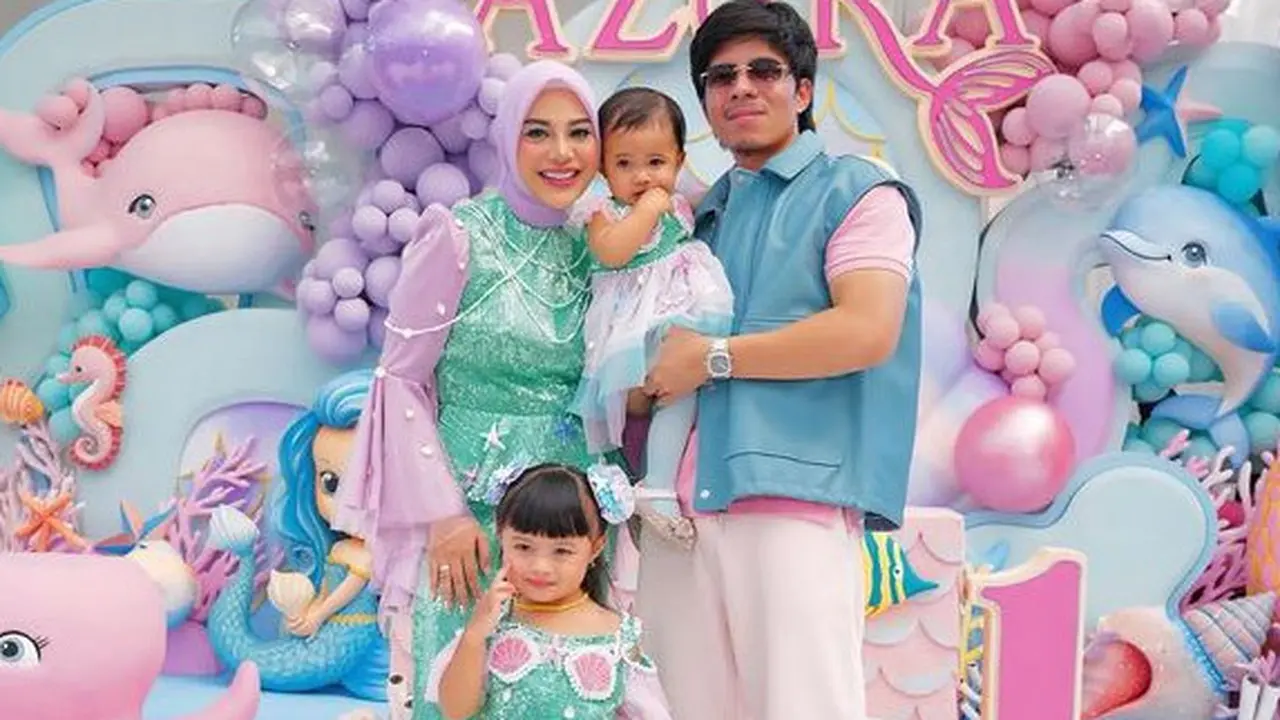 Tampilan Aurel Hermansyah saat Ulang Tahun Azura
