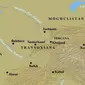 Peta Khurasan. Wilayah yang disebut sebagai tempat munculnya Dajjal jelang kiamat. (Foto: hamzajennings.com via Republika)