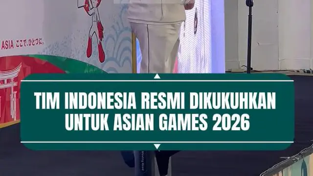 Tim Indonesia resmi dikukuhkan untuk Asian Games 2026