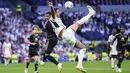 Beruntung, Jude Belingham berhasil mencetak gol di menit-menit akhir laga, El Real pun menang tipis 1-0. (AP Photo/Manu Fernandez)