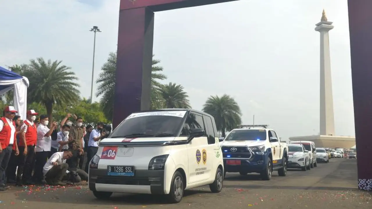 Puluhan Mobil Listrik Touring dari Jakarta ke Bali, Mau Ngapain? (Wuling)