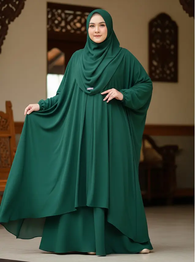 Gamis Jumbo Terbaik 2025 (Image by Gemini AI)