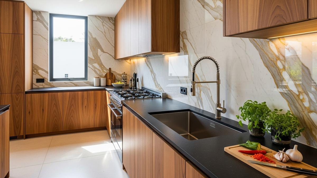 10 Inspirasi Desain Dapur Kompor Tanam Modern dan Fungsional