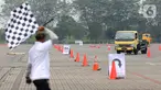 Suasana test drive truk terbaru Mitsubishi fuso model Canter dan Fighter di ICE BSD, Tangerang (25/03/2022). PT Krama Yudha Tiga Berlian Motors (KTB) resmi meluncurkan kendaraan niaga Mitsubishi Fuso Truck and Bus Corporation (MFTBC) untuk 15 model Canter dan 14 Fighter X.(Liputan6.com/Fery Pradolo)