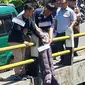 Rekonstruksi kasus pembunuhan terhadap wanita penagih utang bank keliling di Kota Sukabumi (Liputan6.com/Fira Syahrin).