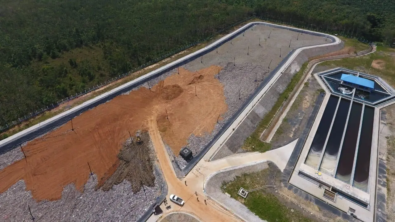 Tempat Pemrosesan Akhir (TPA) sampah regional Banjarbakula yang berada di Kecamatan Cempaka, Kota Banjarbaru, Kalimantan Selatan. (Dok Kementerian PUPR)